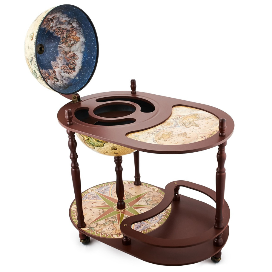 Глобус бар напольный со столом "Герлинда" сфера 40 см купить в Нижнем Новгороде