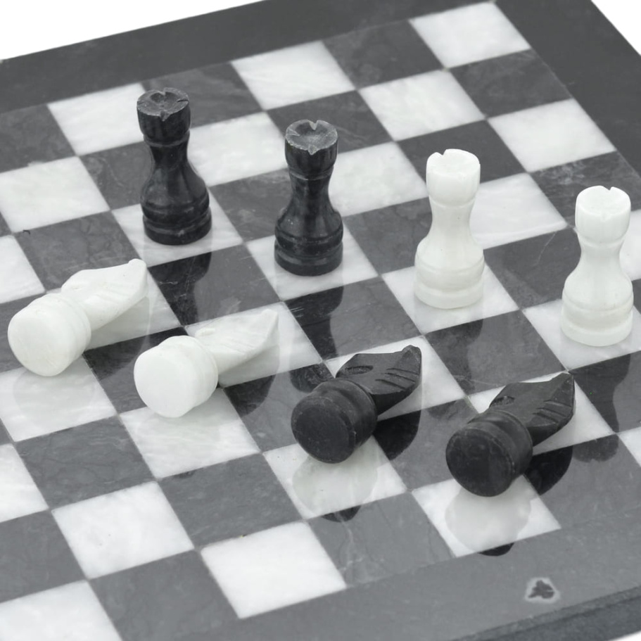 Шахматы из камня "Олимп" мрамор 25 купить в Нижнем Новгороде