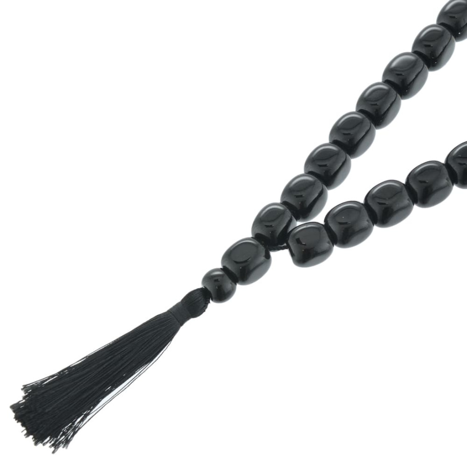 Четки с бусинами "Воин" черный камень, Давыдов С. купить в Нижнем Новгороде