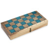 Шахматы + нарды резные "Лазурит" 40 купить в Нижнем Новгороде