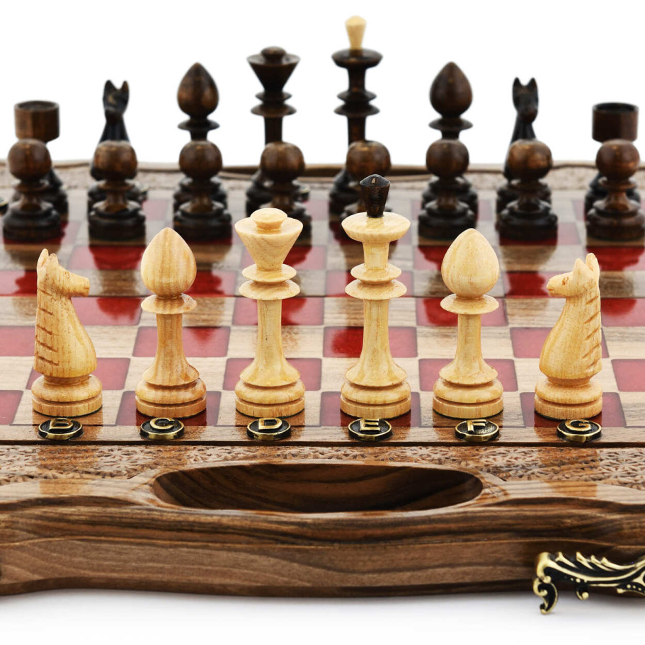 Шахматы + Нарды резные "Алекстраза" 30, Harutyunyan купить в Нижнем Новгороде