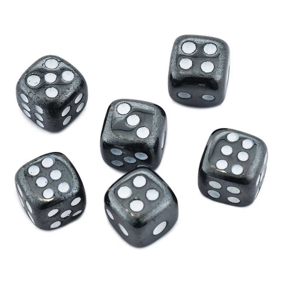 Кости игральные "Гамма" камень, серый, 15 мм (2 шт.) купить в Нижнем Новгороде