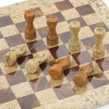 Шахматы из камня "Сицилия" яшма и ракушечник 30 купить в Нижнем Новгороде