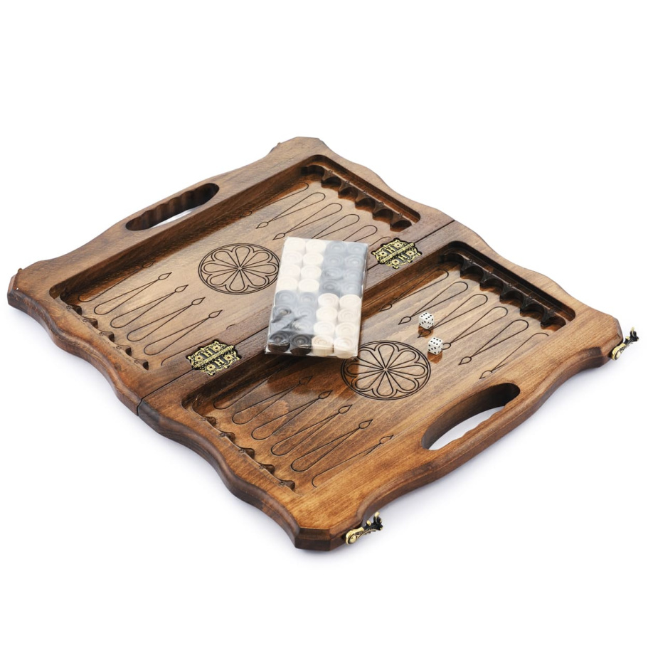 Шахматы + нарды резные "Узор" 40, Harutyunyan купить в Нижнем Новгороде