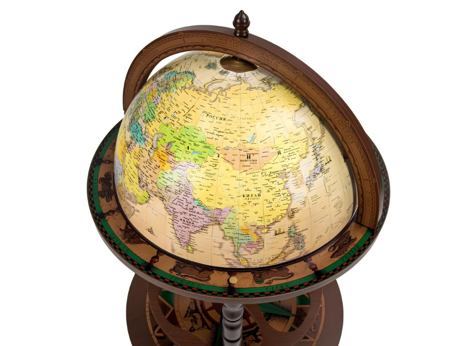 Глобус бар напольный "Перитей", сфера 40 см купить в Нижнем Новгороде