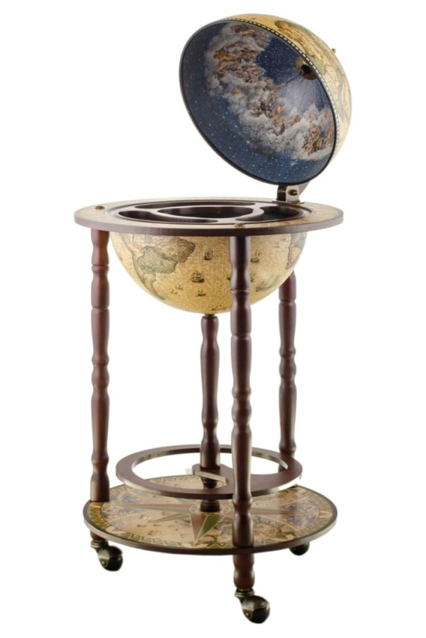 Глобус бар "Лаура" напольный, сфера 33 см купить в Нижнем Новгороде