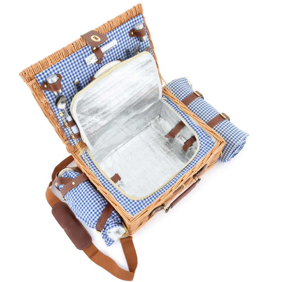 Корзина для пикника "Кассандра" (на 2 персоны) с пледом купить в Нижнем Новгороде