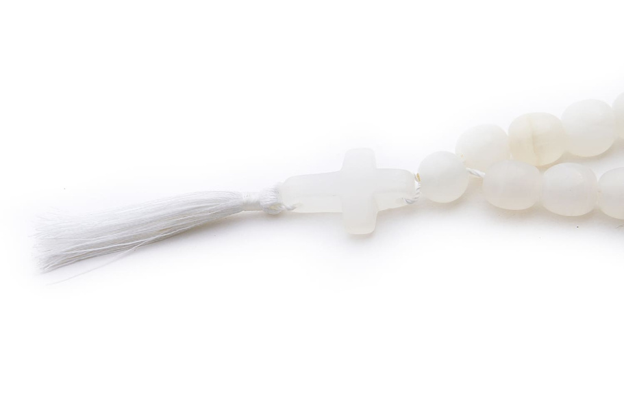 Четки Православные "Крест" белый камень, Давыдов С. купить в Нижнем Новгороде