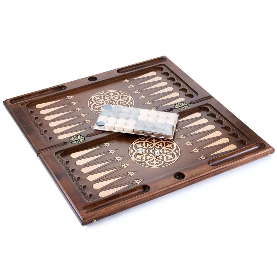 Нарды резные "Царь зверей" большие 60, Harutyunyan купить в Нижнем Новгороде