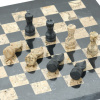 Шахматы из камня "Илион" мрамор и ракушечник 25 купить в Нижнем Новгороде