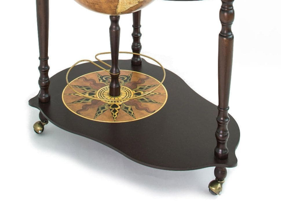 Глобус бар напольный со столом "Микеланджело", сфера 40 см купить в Нижнем Новгороде