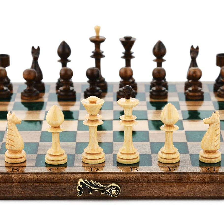 Шахматы + нарды резные "Нефрит" 30 купить в Нижнем Новгороде