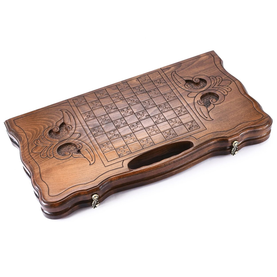 Нарды резные "Медведь"  средние 50, Harutyunyan купить в Нижнем Новгороде