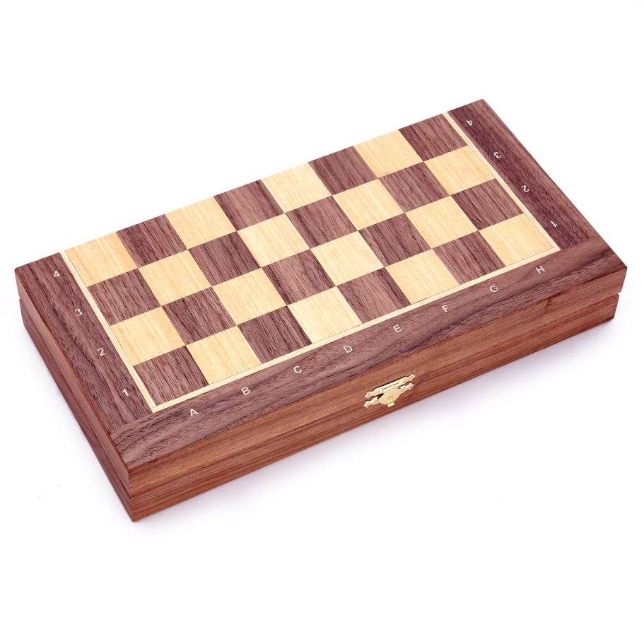 Шахматы складные "Ликбез" орех, WoodGames купить в Нижнем Новгороде