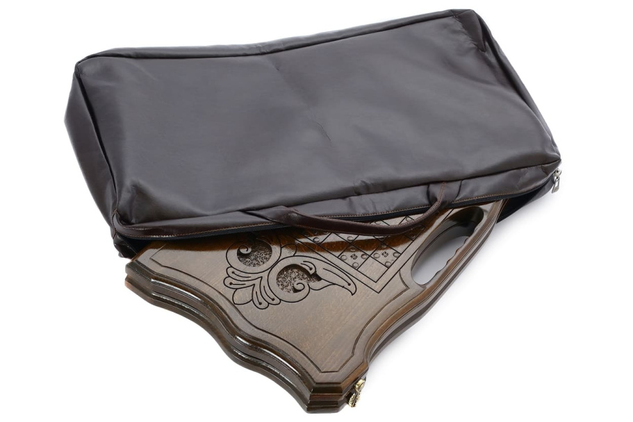 Чехол для средних нард из экокожи коричневые, Sargsyan купить в Нижнем Новгороде