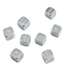 Кости игральные "Премиум" металл, серебристый, 12 мм (2 шт.) купить в Нижнем Новгороде