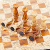 Шахматы каменные "Грация" яшма и ракушечник 30 купить в Нижнем Новгороде