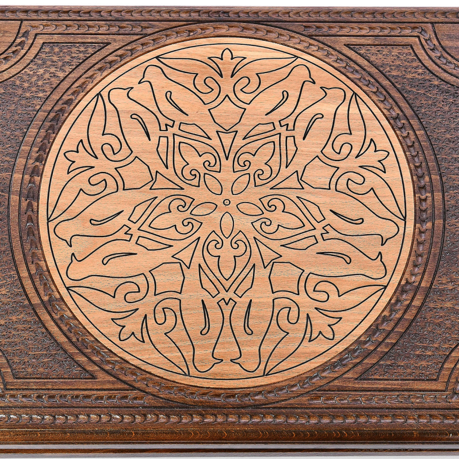 Нарды резные Рэкто "Греческий орнамент"  большие 60, Harutyunyan купить в Нижнем Новгороде