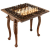 Стол ломберный Шахматы резные "Небесный охотник" 60 купить в Нижнем Новгороде