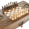 Стол ломберный Шахматы + Нарды резные "Родина" 60, Harutyunyan купить в Нижнем Новгороде