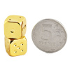Кости игральные "Премиум" металл, золотой, 12 мм (2 шт.) купить в Нижнем Новгороде