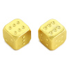 Кости игральные "Премиум" металл, золотой, 12 мм (2 шт.)