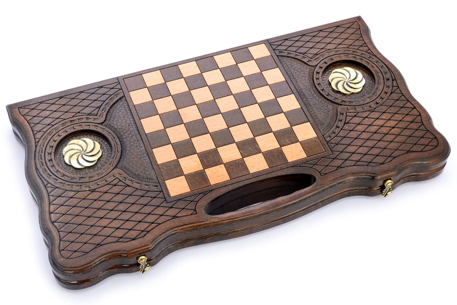 Нарды резные  "Сфера"  большие 60, Harutyunyan купить в Нижнем Новгороде