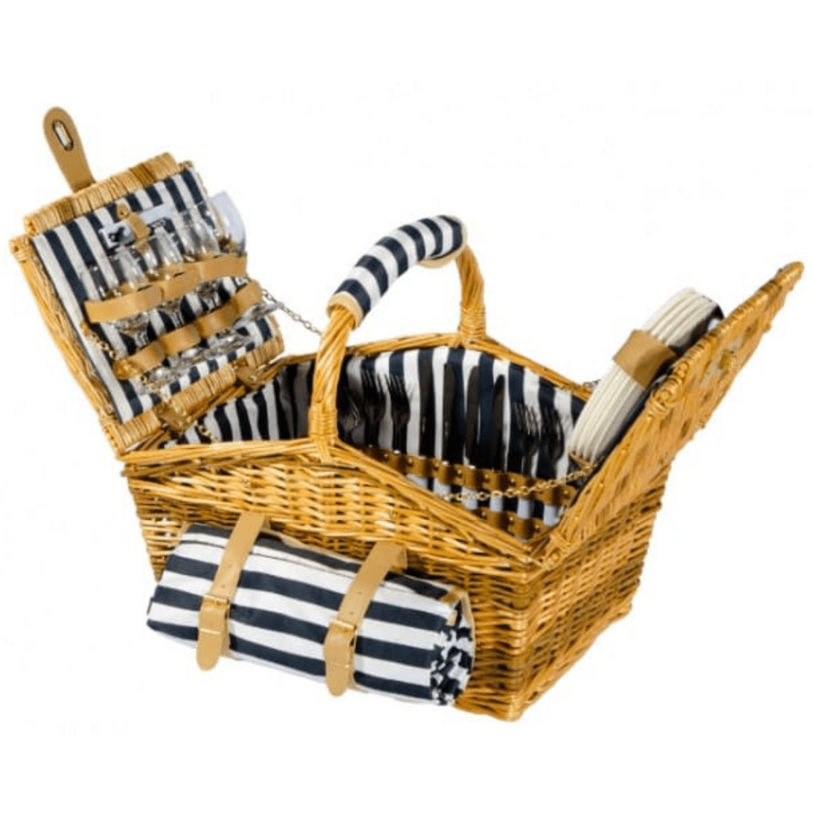 Корзина для пикника Волок (на 4 персоны) с пледом купить в Нижнем Новгороде