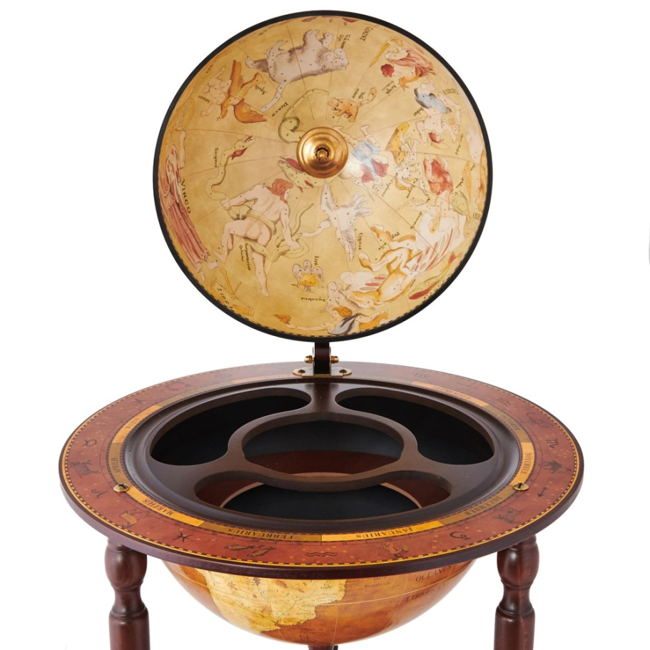 Глобус бар напольный "Да Винчи", сфера 40см купить в Нижнем Новгороде