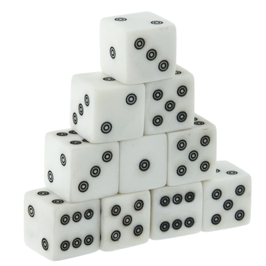Кости игральные из кости, 10 мм (2 шт), Harutyunyan купить в Нижнем Новгороде