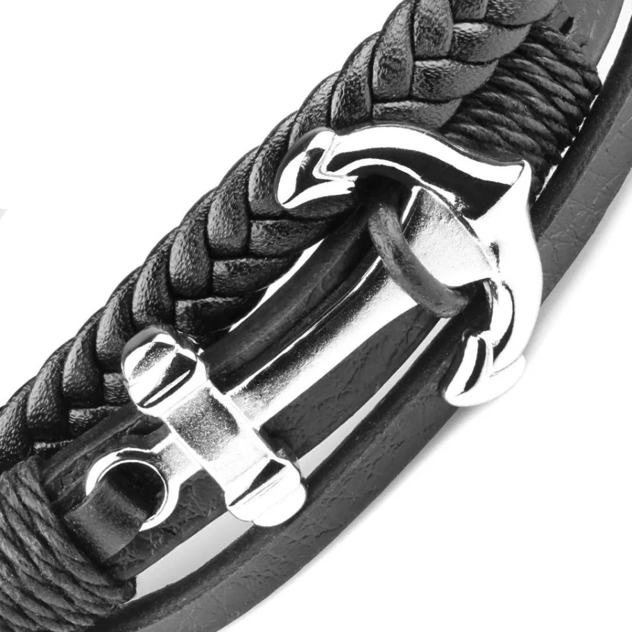 Браслет Рико кожаный, 19 см купить в Нижнего Новгорода