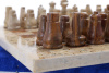 Шахматы из камня "Сицилия" яшма и ракушечник 25 купить в Нижнем Новгороде