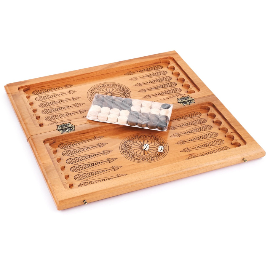 Шахматы + нарды резные "Умбра" 50 купить в Нижнем Новгороде