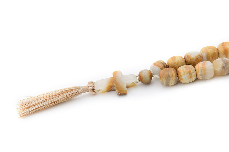 Четки Православные "Крест" желтый камень, Давыдов С. купить в Нижнем Новгороде