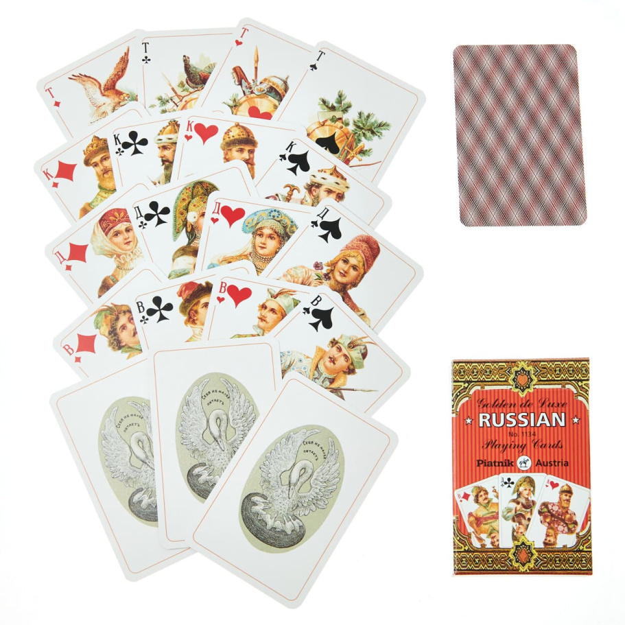 Карты игральные "Золотая Россия" , 55 карт купить в Нижнем Новгороде