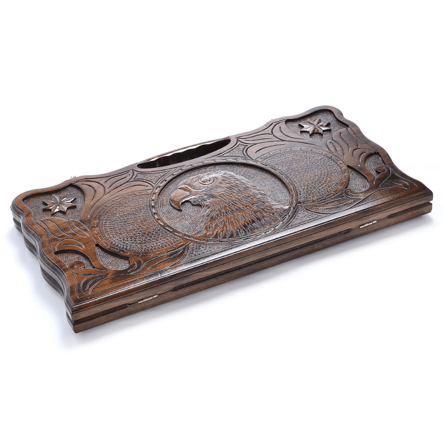 Нарды резные "Орел со звездами" большие 60, Harutyunyan