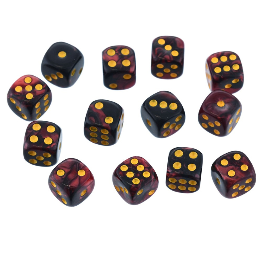 Кости игральные "Флора" акрил, красный, 12 мм (2 шт.) купить в Нижнем Новгороде