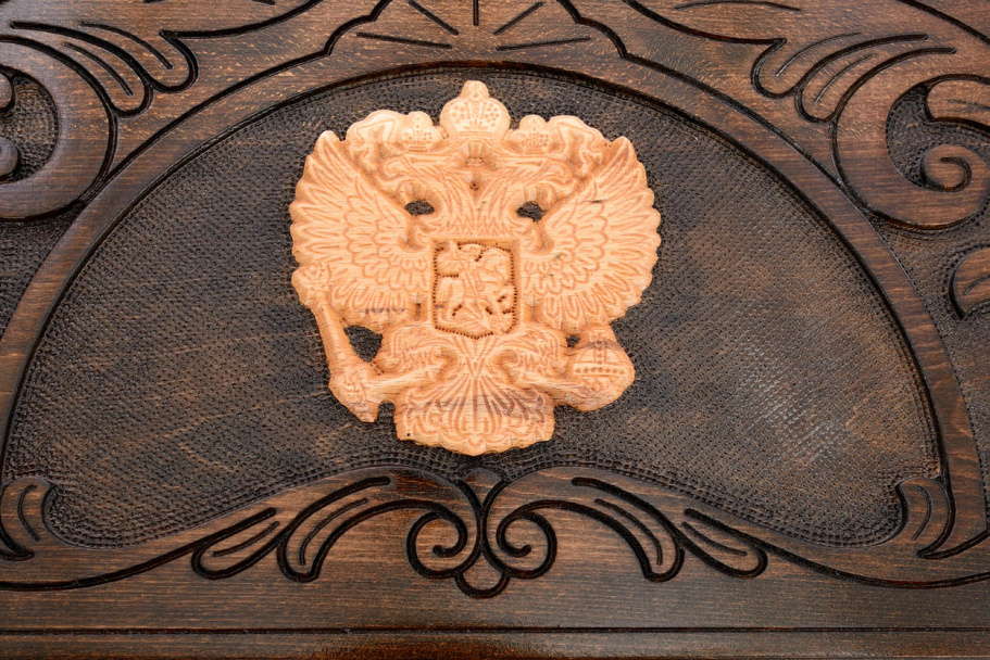 Нарды резные "Герб России" большие 60, Osipov купить в Нижнем Новгороде