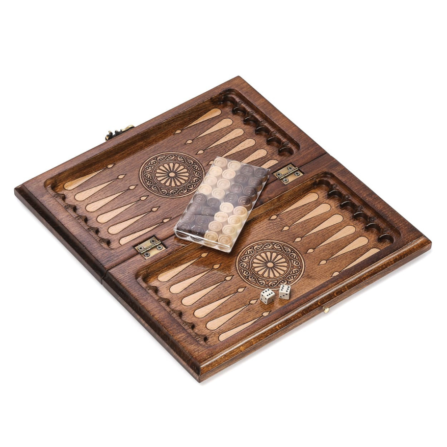 Нарды резные Рэкто "Герб России" мини 30, Harutyunyan купить в Нижнем Новгороде