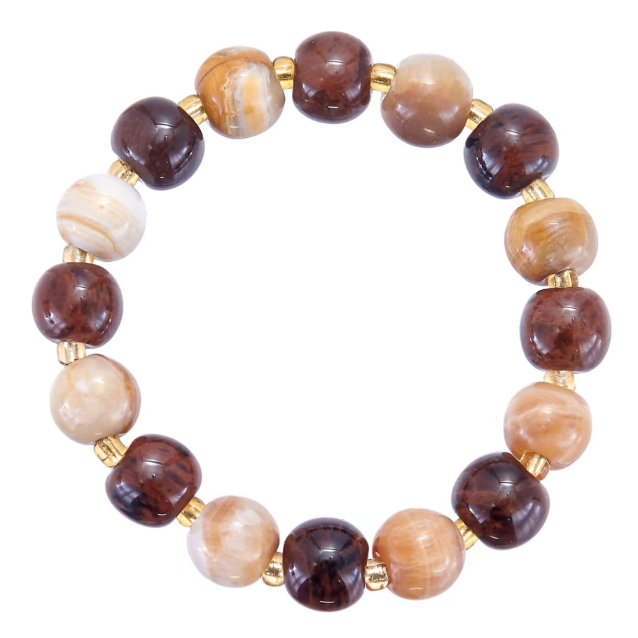 Браслет Аристей желтый и коричневый камень 1.2 * 20, Давыдов купить в Нижнего Новгорода