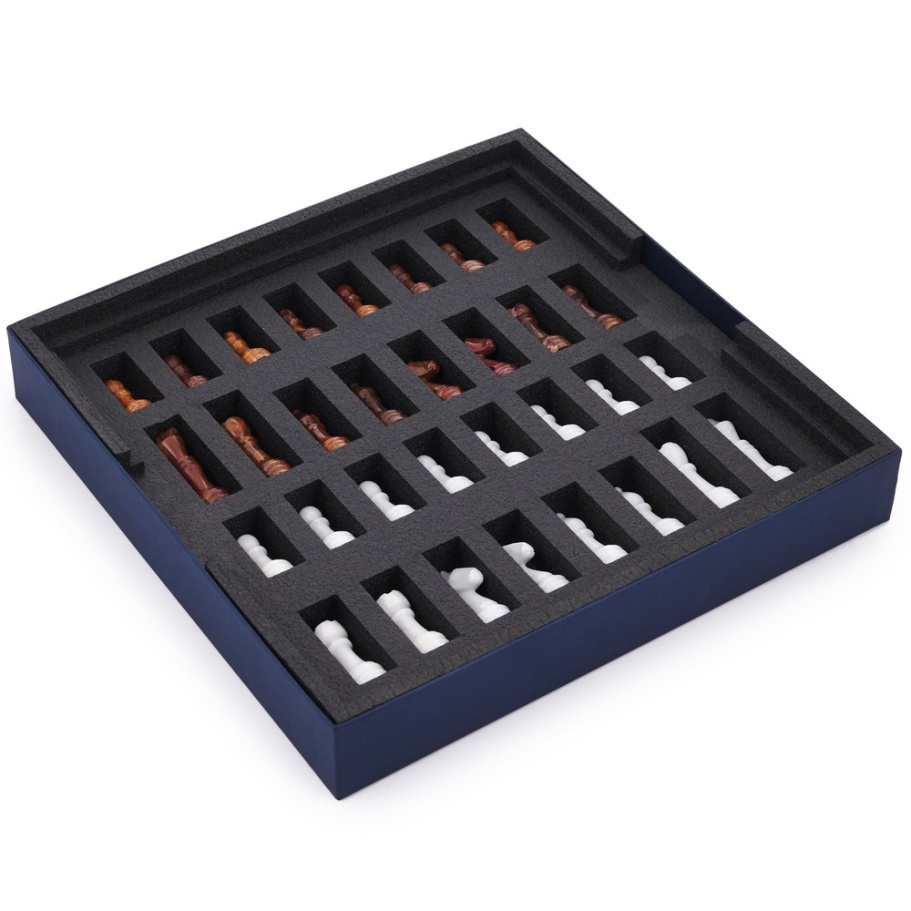 Шахматы из камня "Артер Карфаген" мрамор и яшма 40 купить в Нижнем Новгороде