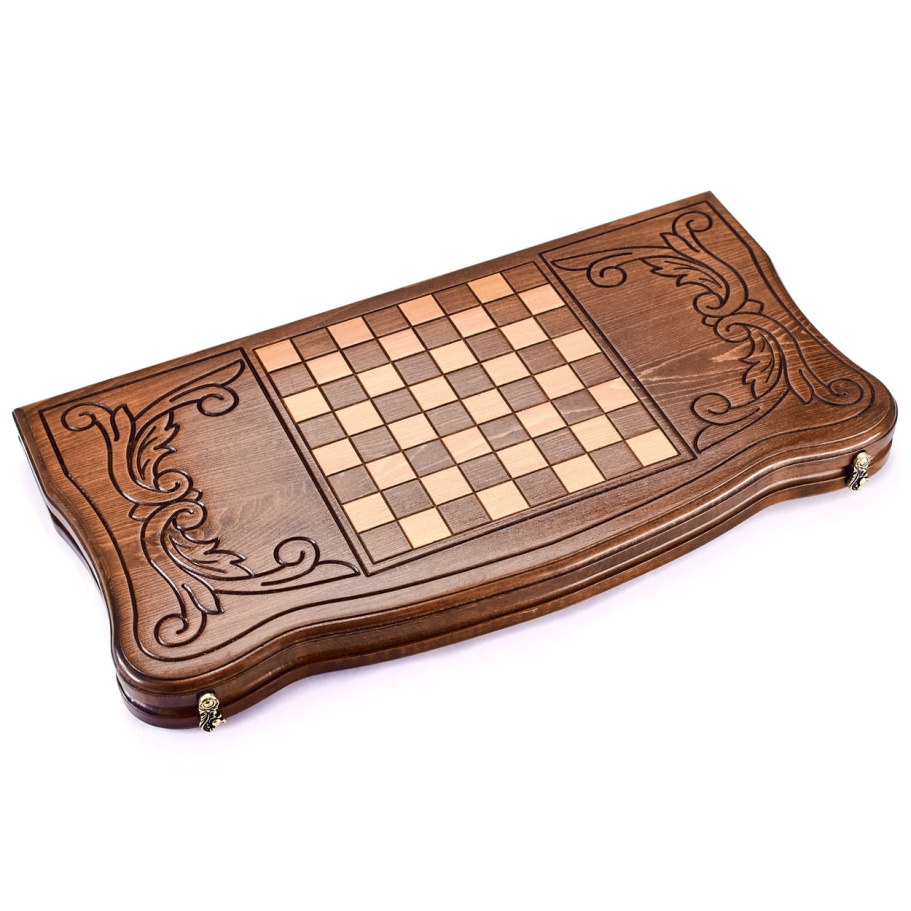 Нарды резные "Орел в атаке" большие 60, Даудов купить в Нижнем Новгороде