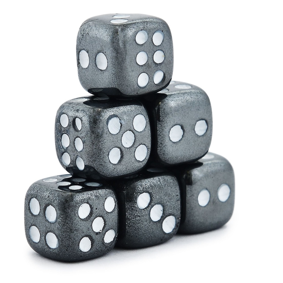 Кости игральные "Гамма" камень, серый, 15 мм (2 шт.) купить в Нижнем Новгороде