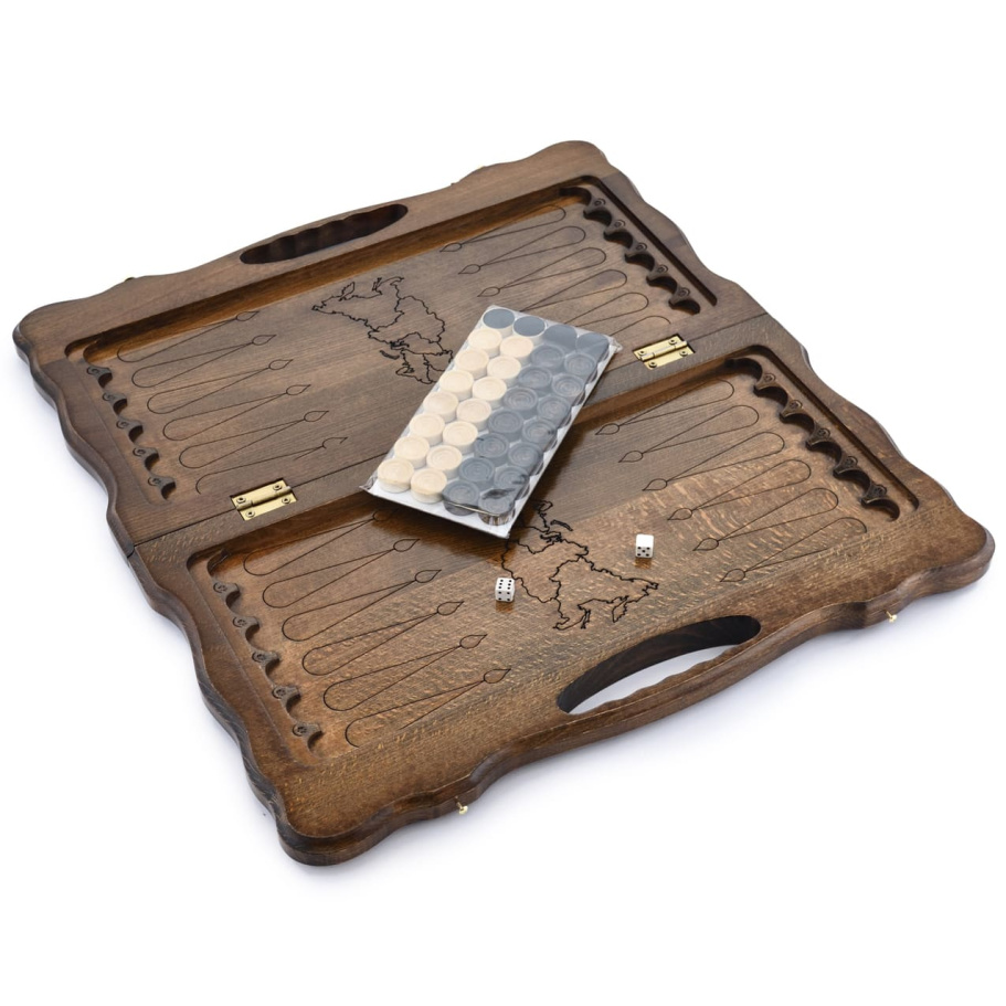 Нарды резные "Герб России"  средние 50, Harutyunyan купить в Нижнем Новгороде