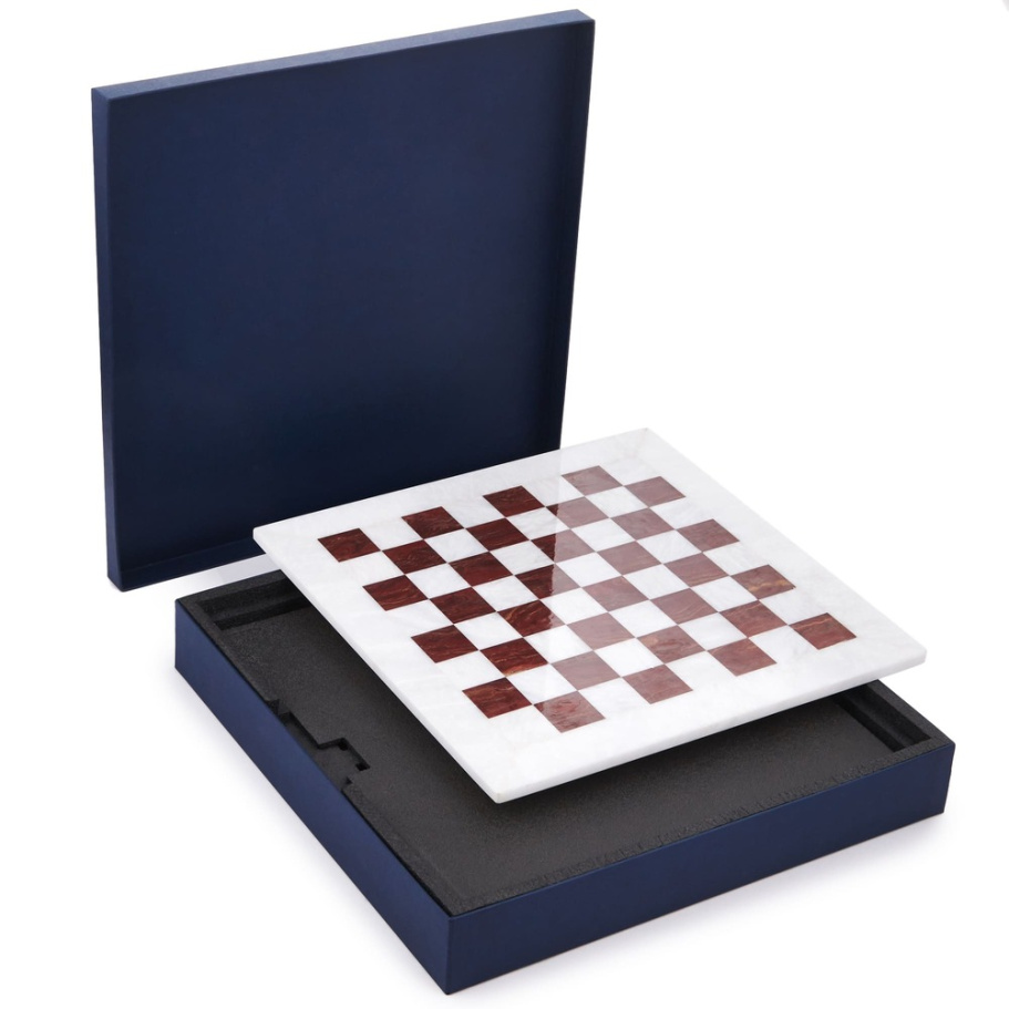 Шахматы из камня "Артер Карфаген" мрамор и яшма 40 купить в Нижнем Новгороде