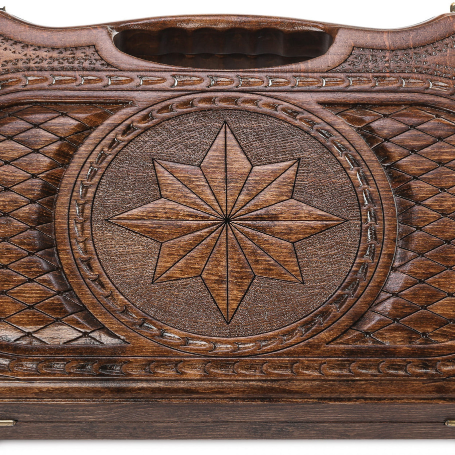 Нарды резные "Роза Ветров" малые 40, Harutyunyan купить в Нижнем Новгороде