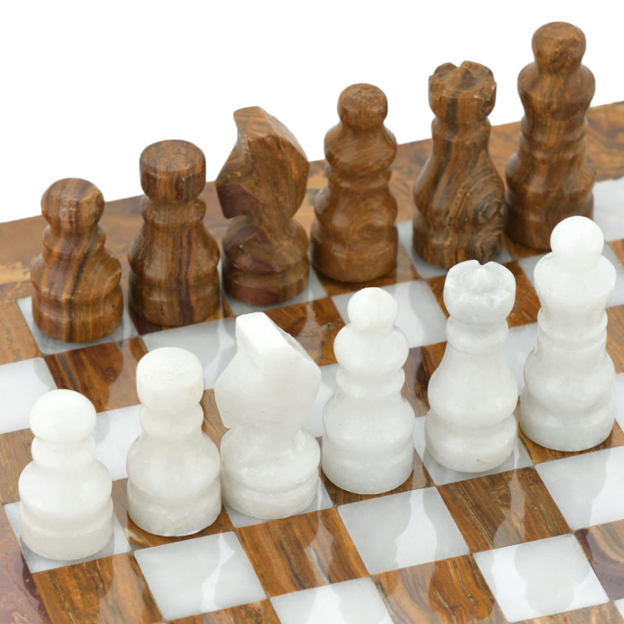 Шахматы из камня "Кирена" мрамор и яшма 20 купить в Нижнем Новгороде