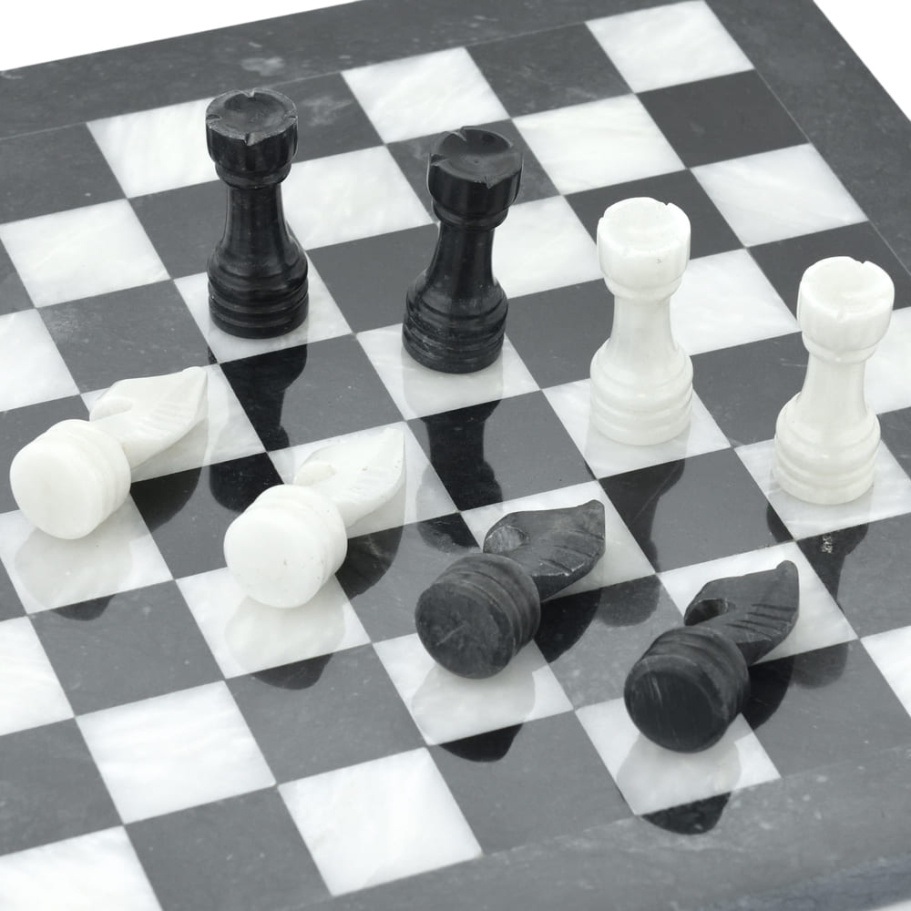 Шахматы из камня "Олимп" мрамор 30 купить в Нижнем Новгороде