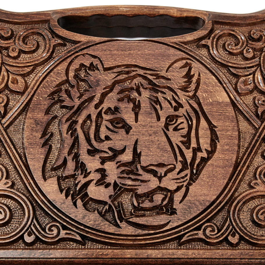 Нарды резные Люкс  "Тигр" большие 60, Harutyunyan купить в Нижнем Новгороде