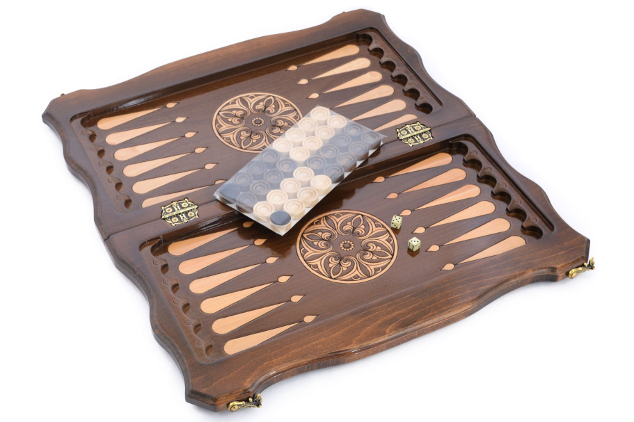 Шахматы + нарды резные "Контргамбит"  50, Harutyunyan купить в Нижнем Новгороде